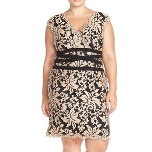 Tadashi Shoji Embroidered Lace Dress size 18 NWT
